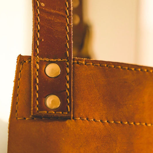 Leather Cooking Apron | Handmade Leather Apron | Mattar.ae